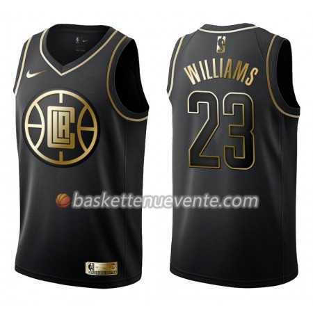 Maillot Basket Los Angeles Clippers Lou Williams 22 Nike Noir Gold Edition Swingman - Homme